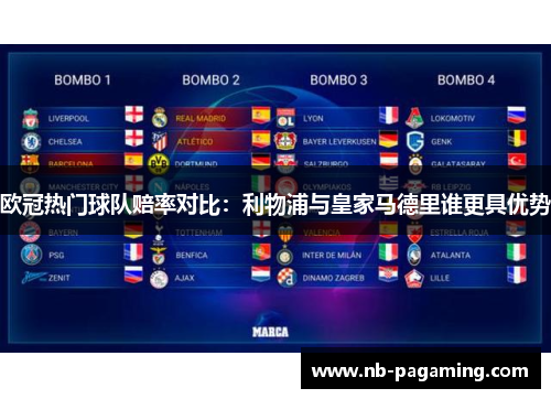 欧冠热门球队赔率对比：利物浦与皇家马德里谁更具优势
